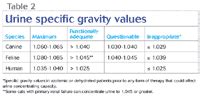 urine specific gravity veterinary